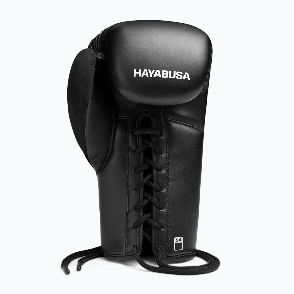 Боксёрские перчатки Hayabusa S4 Lace Up black/white