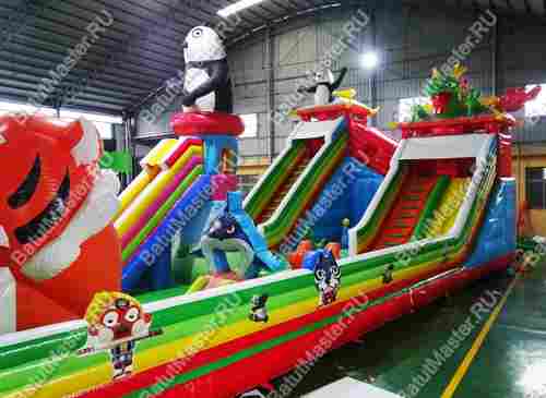 Коммерческий надувной батут "Прайд 2" 20*8*8 м