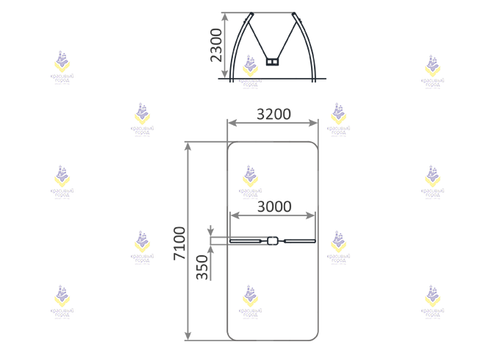 Качели металлические тип-2 с подвесом «Комфорт»