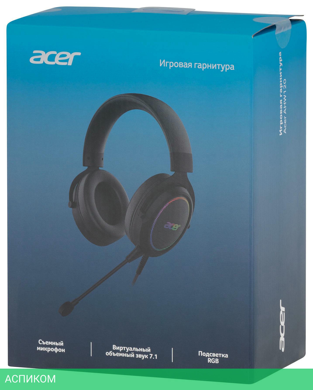 Наушники Acer AHW120 черный (ZL.HDSCC.01C)