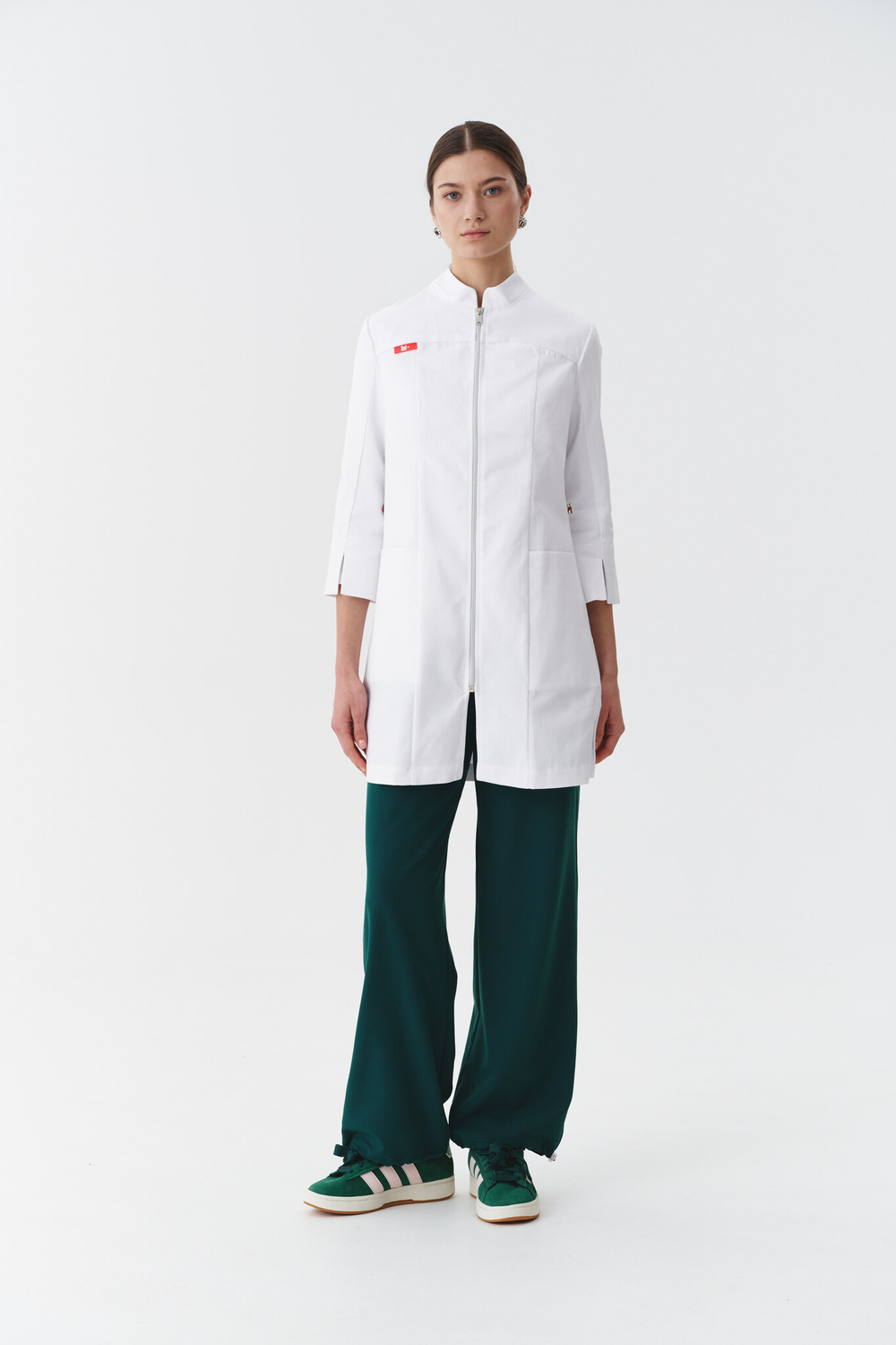 Брюки свободные медицинские женские Йошо, малахит