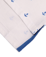 Футболка детская Little Beetle (якоря, белый)