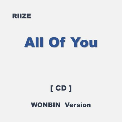 Альбом RIIZE - ALL OF YOU JAPAN Single Album WONBIN Version