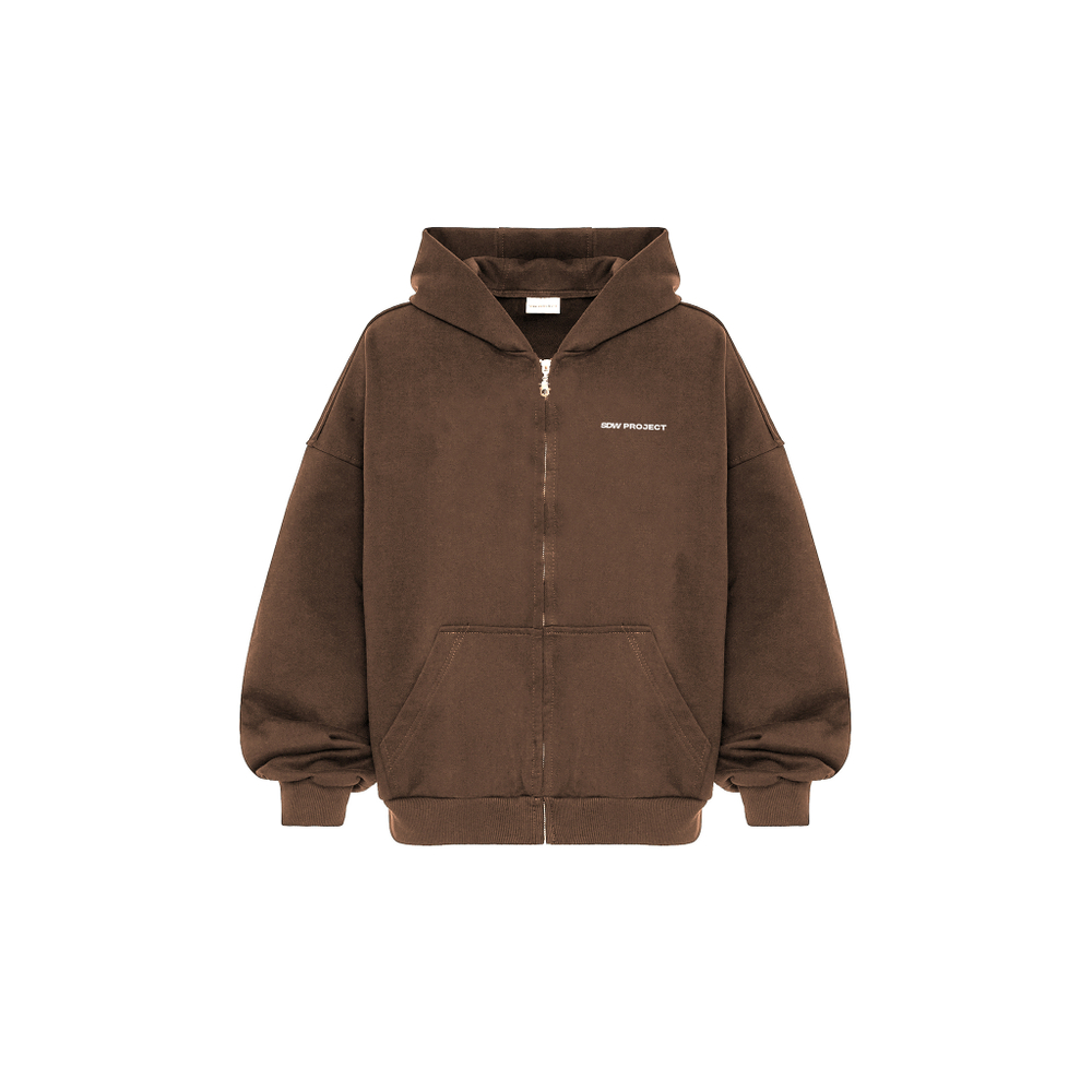 ZIP-HOODIE SDW Project Brown