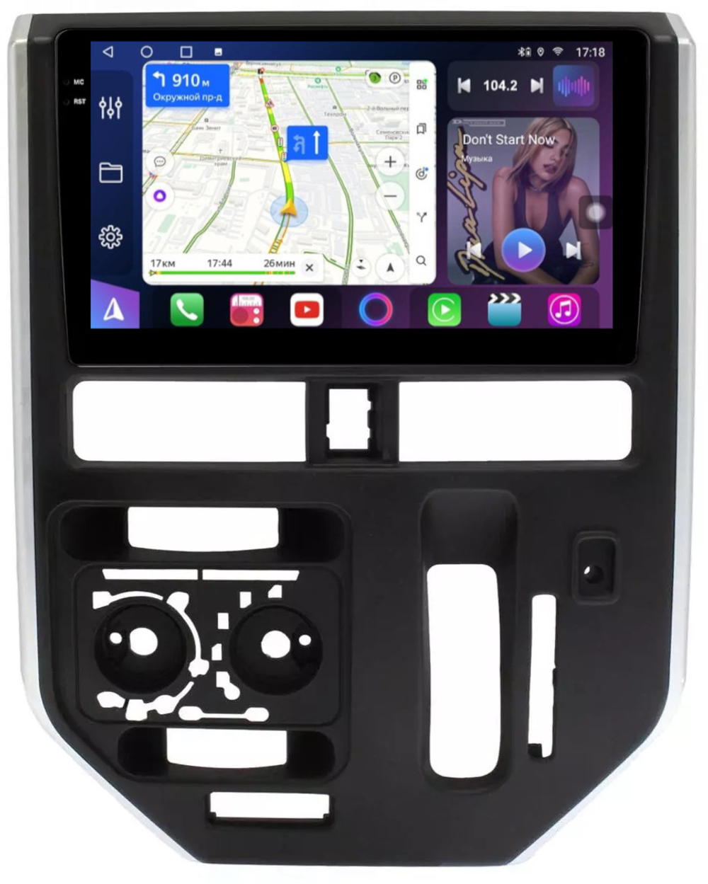 Магнитола для Toyota Tank, Roomy, Daihatsu Thor, Subaru Justy 2016-2020 (кондиционер) - FarCar 9559CON монитор 10.36" QLED на Android 14, TS18, CarPlay, 4G SIM-слот