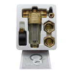 Фильтр самопромывной TIM 3/4" с манометром в стеклянном корпусе