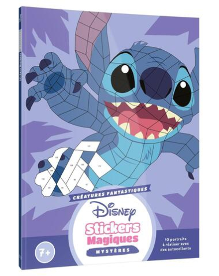 Hachette  раскраска по номерам  DISNEY - Mes stickers magiques - Mystères (7+) - Créatures fantastiques