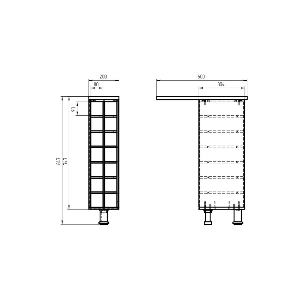 Кухня Валенсия 220 см со столешницей (7 модулей) / белый ЛДСП, массив дуба