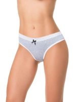 Трусики-слип с широкой кружевной резинкой (Размер: L) (Цвет: серый)