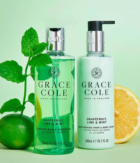 Грейпфрут, лайм и мята гель для ванны и душа, Grace Cole