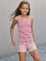 Розовая майка детская в сад