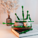 Набор деревянных крючков для вязания из древесины клен 9 штук. KN31