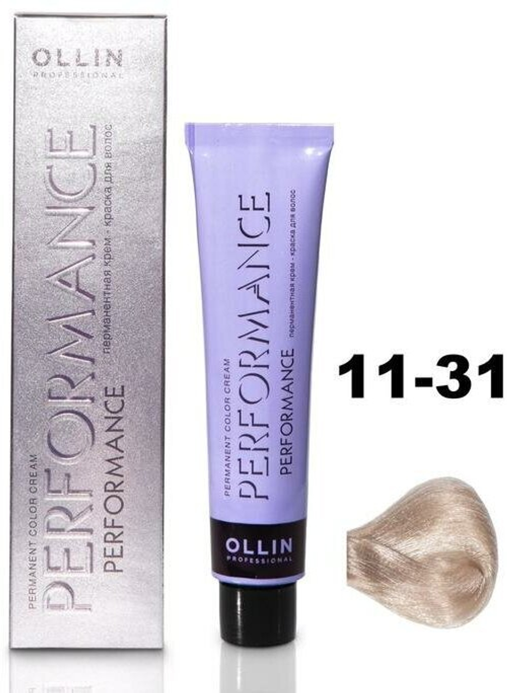 OLLIN COLOR 11/31 специальный блондин золотисто-пепельный 60мл Перманентная крем-краска для волос