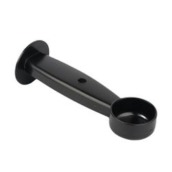 Ложка для дозирования и трамбовки с темпером 25 мл 4,5*16 см черная пластик Barbossa