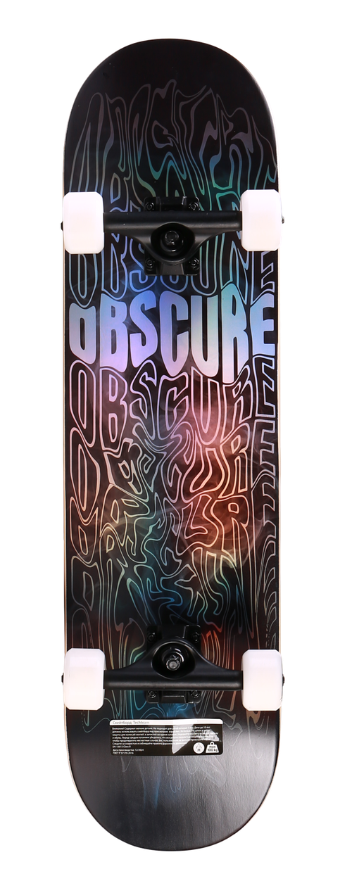 Скейтборд Tech Team Obscure Silver 8,25"