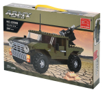 Конструктор блочный Аусини Армия Машина 299дет., коробка 22508