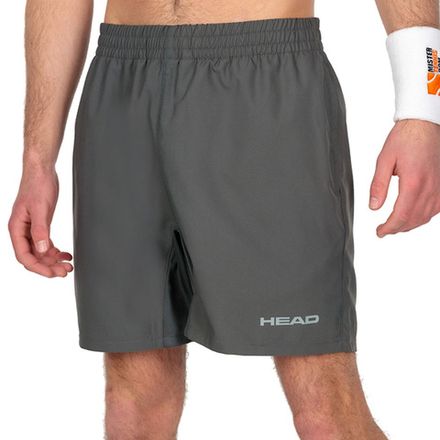 Шорты тренир. муж. HEAD Club Shorts M 811379-AN-S, р.S, 100% полиэстер, серый