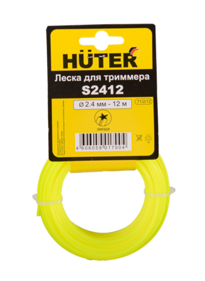 Леска Huter S3012 для триммера, 3 мм, звезда