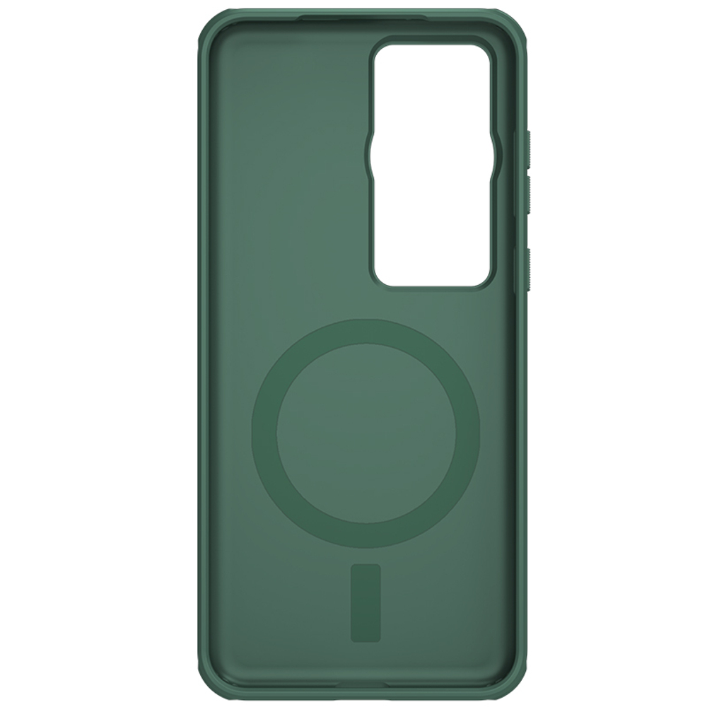 Чехол зеленого цвета от Nillkin c поддержкой беспроводной зарядки для Huawei P60 и P60 Pro, серия Super Frosted Shield Pro Magnetic