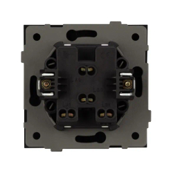 Механизм выключателя двухклавишный непроходной SWT-TENDO-MK02-SFPL-BK (230V, 10A) (Arlight, -) 054544