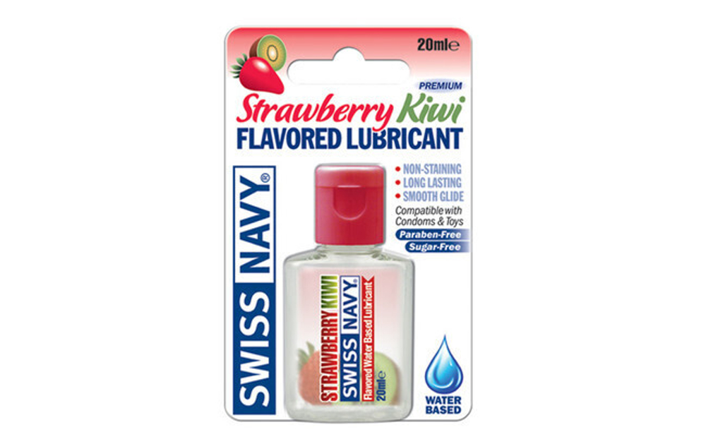 Ароматизированный лубрикант на водной основе Swiss Navy Strawberry Kiwi (клубника и киви) 20 мл
