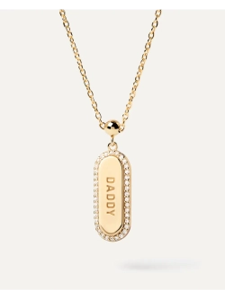 Подвеска-шарм женская PDPaola Daddy Sparkly серебро 925 пробы покрытое золотом 750 пробы CH01-107-U