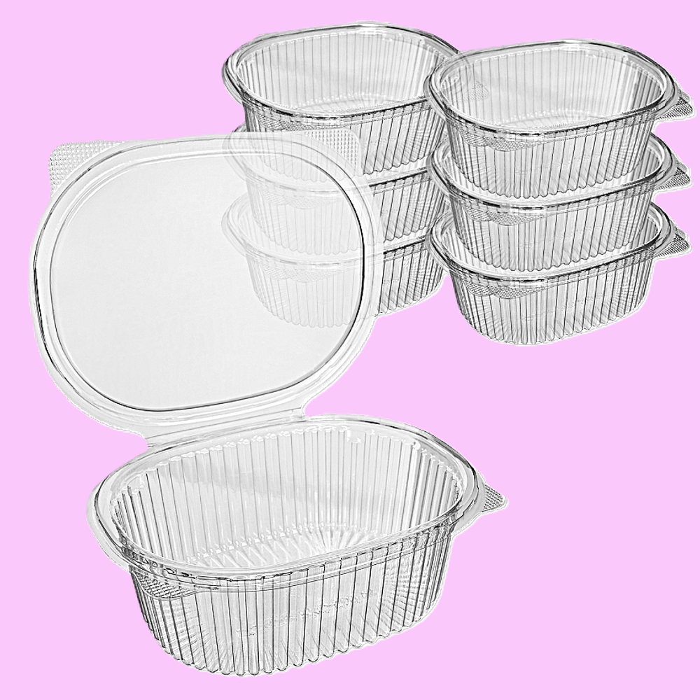 Пластиковый контейнер У-Ю КС Кр-500 ПЭТ с крышкой 50 штук