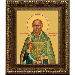 Александр (Сахаров) Шатурский священномученик. Икона на холсте.