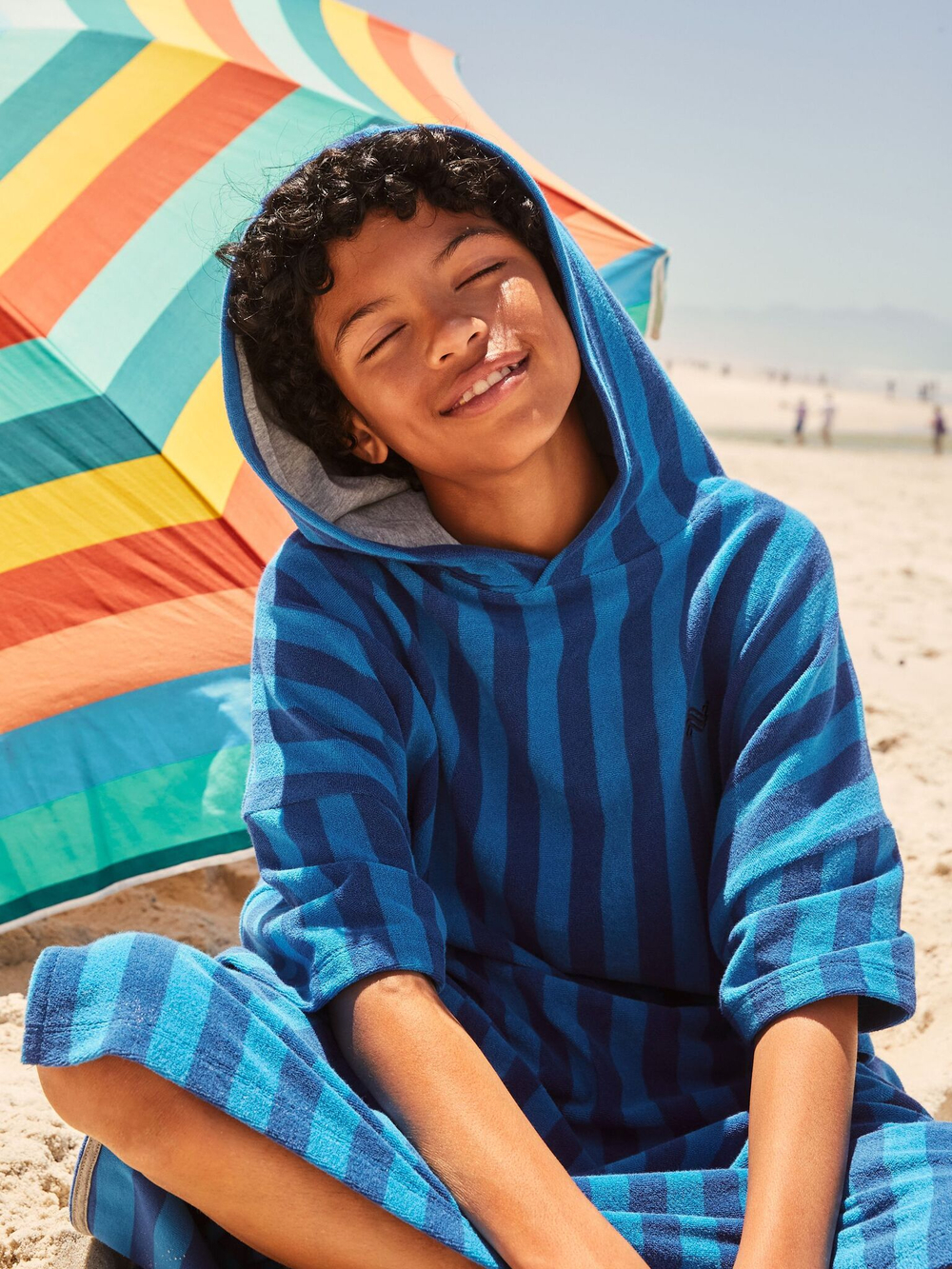 Пончо для мальчика Next E92-322, Синий