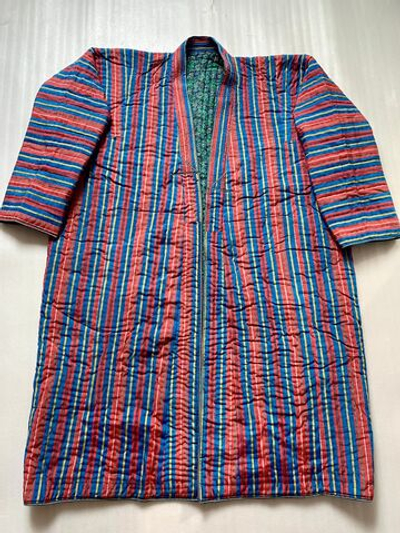 Узбекский халат в полоску р.60