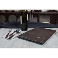 Блюдо прямоугольное 35*24 см h2,2 см борт Side Up2 с выемкой для соусника   P.L. [3]