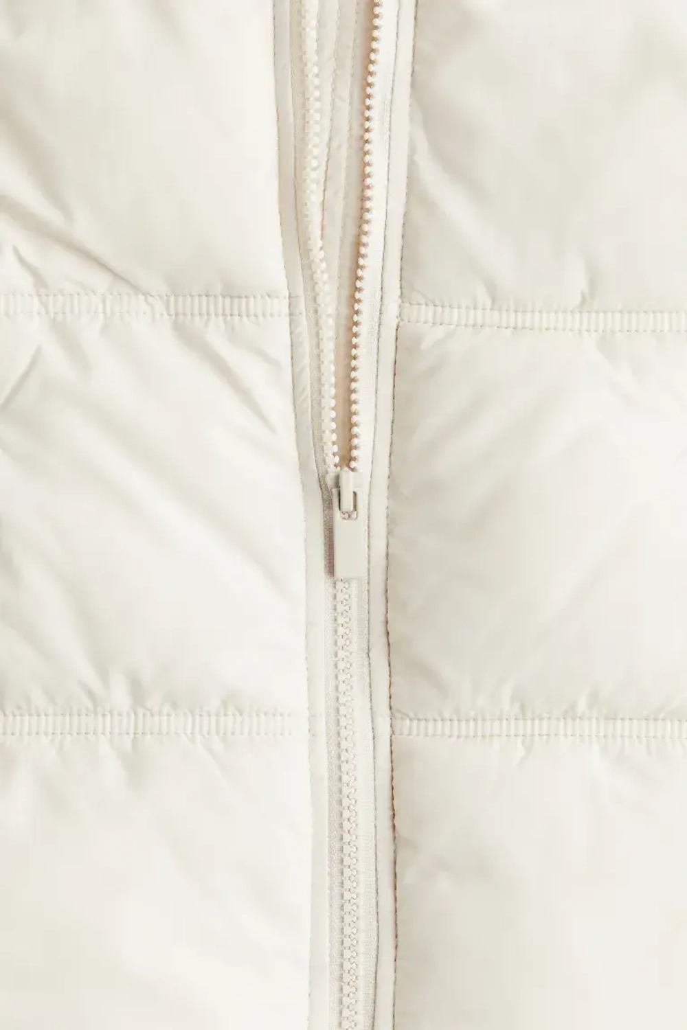 H&M Пуховая куртка с капюшоном, светло-бежевый