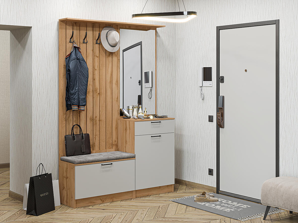 Прихожая Стиль-02 Light Grey In 2S Дуб Вотан