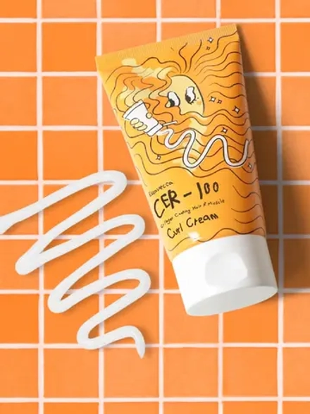 ELIZAVECCA - КРЕМ ДЛЯ ВЬЮЩИХСЯ ВОЛОС CER-100 COLLAGEN COATING HAIR A+ MUSCLE CURL CREAM, 120 МЛ.