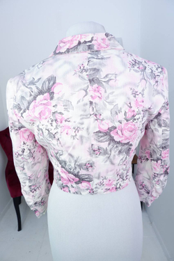 Жакет Oodji цветочный ,маркировка 40, визуально 46 размер