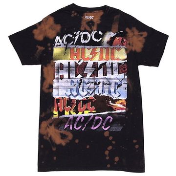 Футболка AC/DC все альбомы надписи варенка (271)