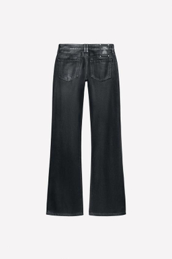 ZARA X LUDOVIC DE SAINT SERNIN ВОЩЁНЫЕ ДЖИНСЫ-КЛЕШ, МАРЕНГО