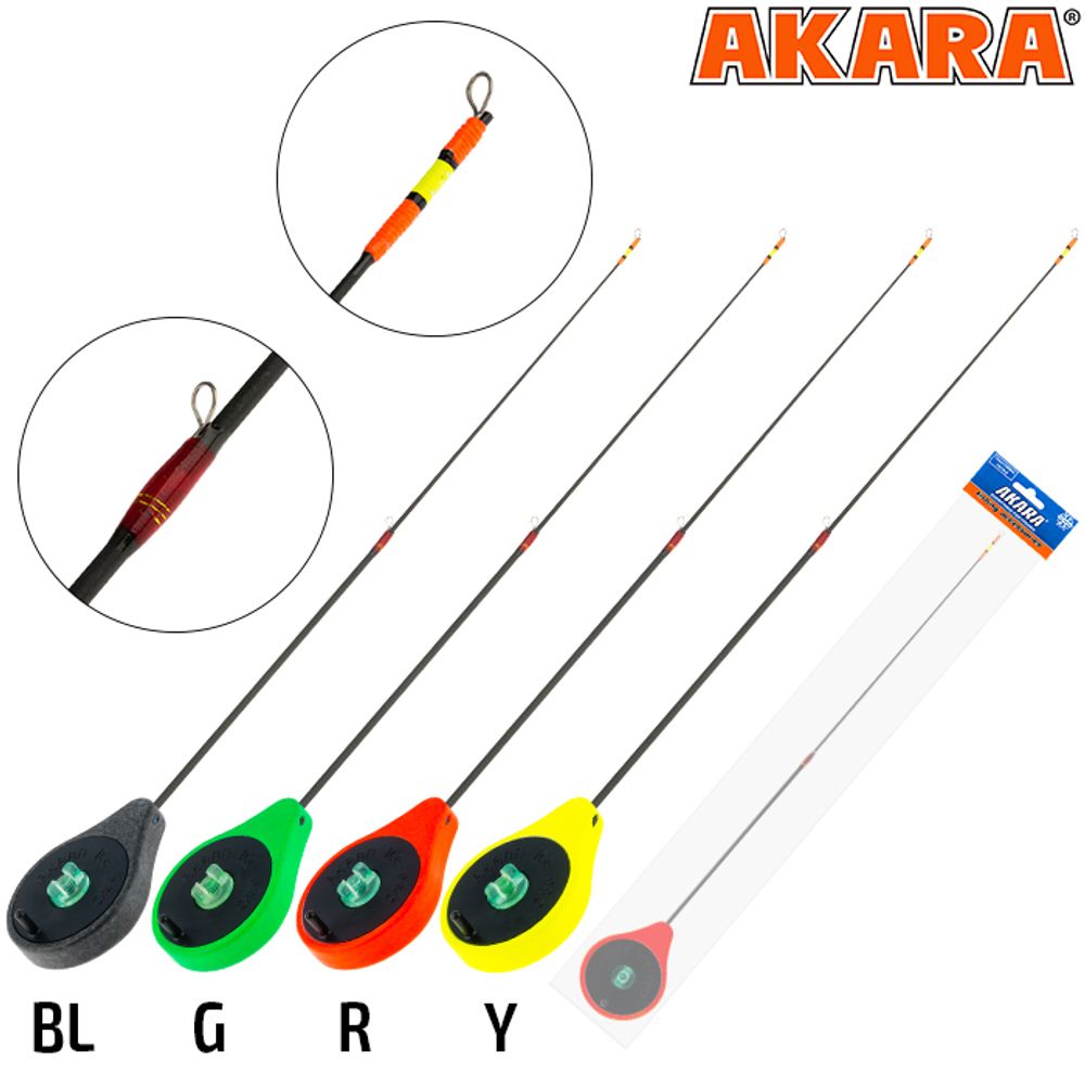 Зимняя удочка Akara Ice Pro L 355, 2-составной хлыст (1-8гр)