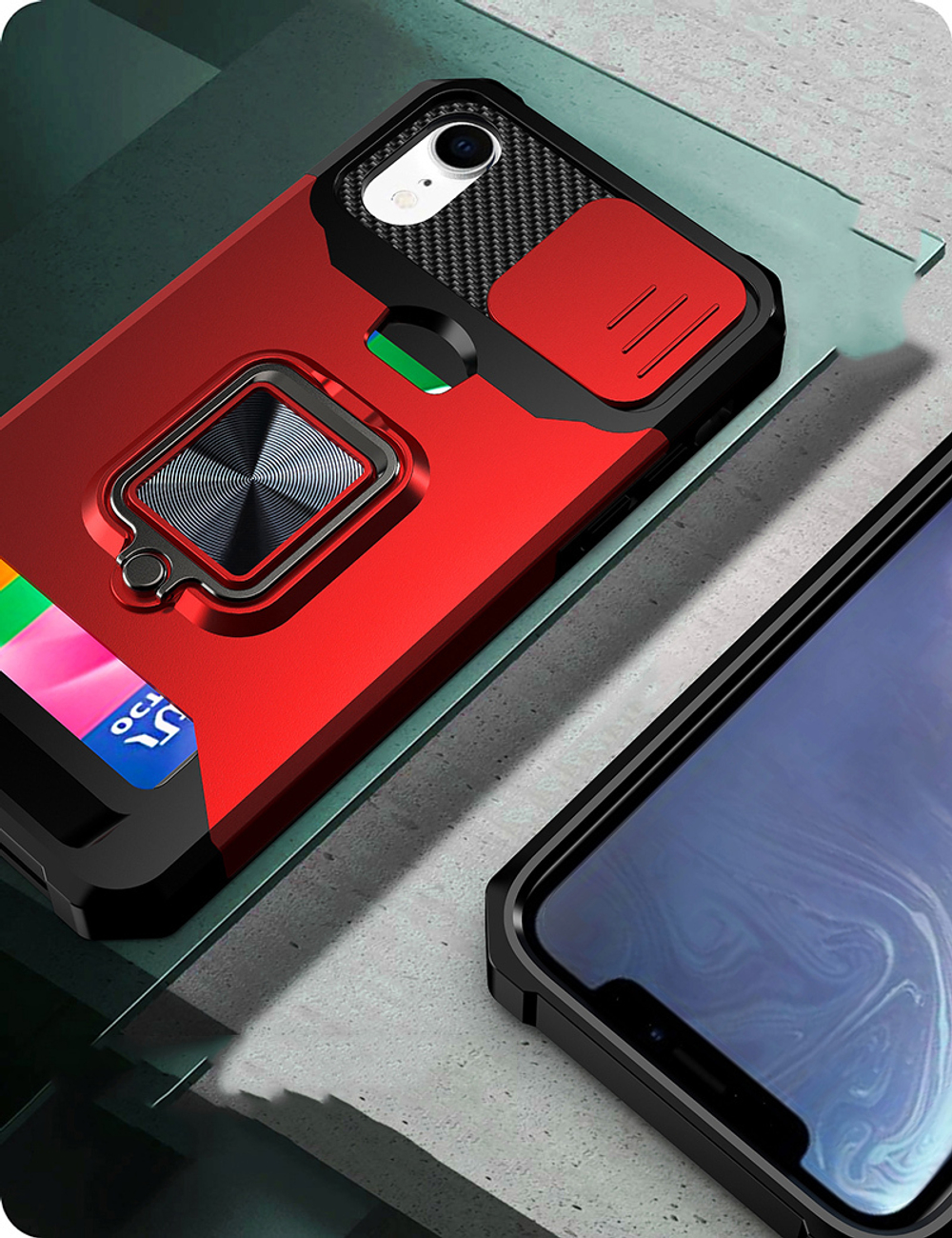 Противоударный чехол Сard Reader Case для iPhone XR