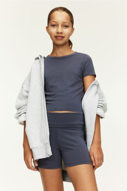 H&M Комплект топ и шорты, стальной