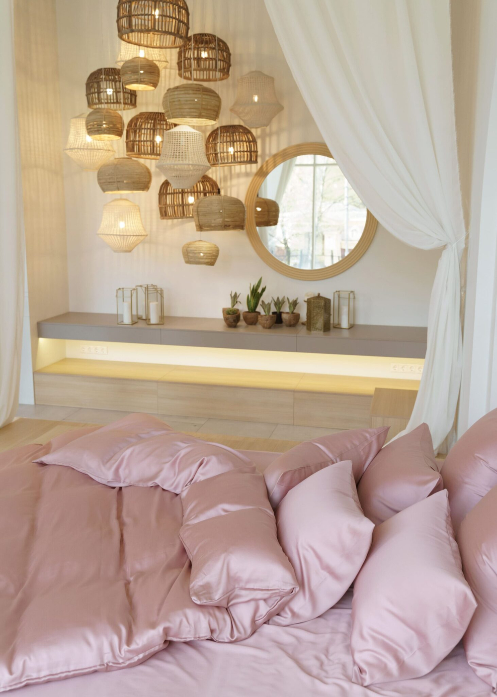 Постельное белье 1.5 спальное German Grass Rose Brilliant розовое