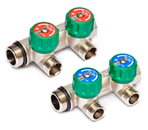 Коллекторы Uni-Fitt с вентилями для водоснабжения