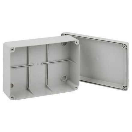 Коробка распаячная ОП 190х140х75мм приборная подъездная на винтах с гладкими стенками IP55 KORvp Эра Б0058944