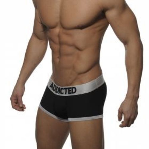 Мужские трусы боксеры черные Addicted Black boxer
