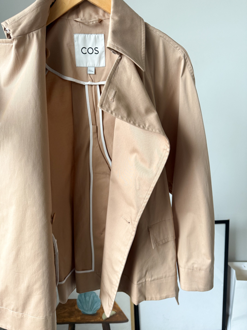 Хлопковый тренч Cos, XS