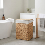 Корзина плетёная Emån, 46х33х61 см, водный гиацинт/хлопок