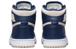 Кроссовки Jordan Air Jordan 1 Retro Premium Midnight Navy Light Cream (Женская размерная сетка)