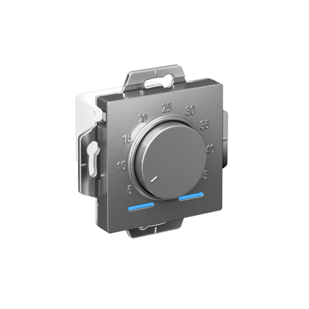 Механизм термостата ATLASDESIGN электрон. теплого пола с датчиком 10А сталь SchE ATN000935