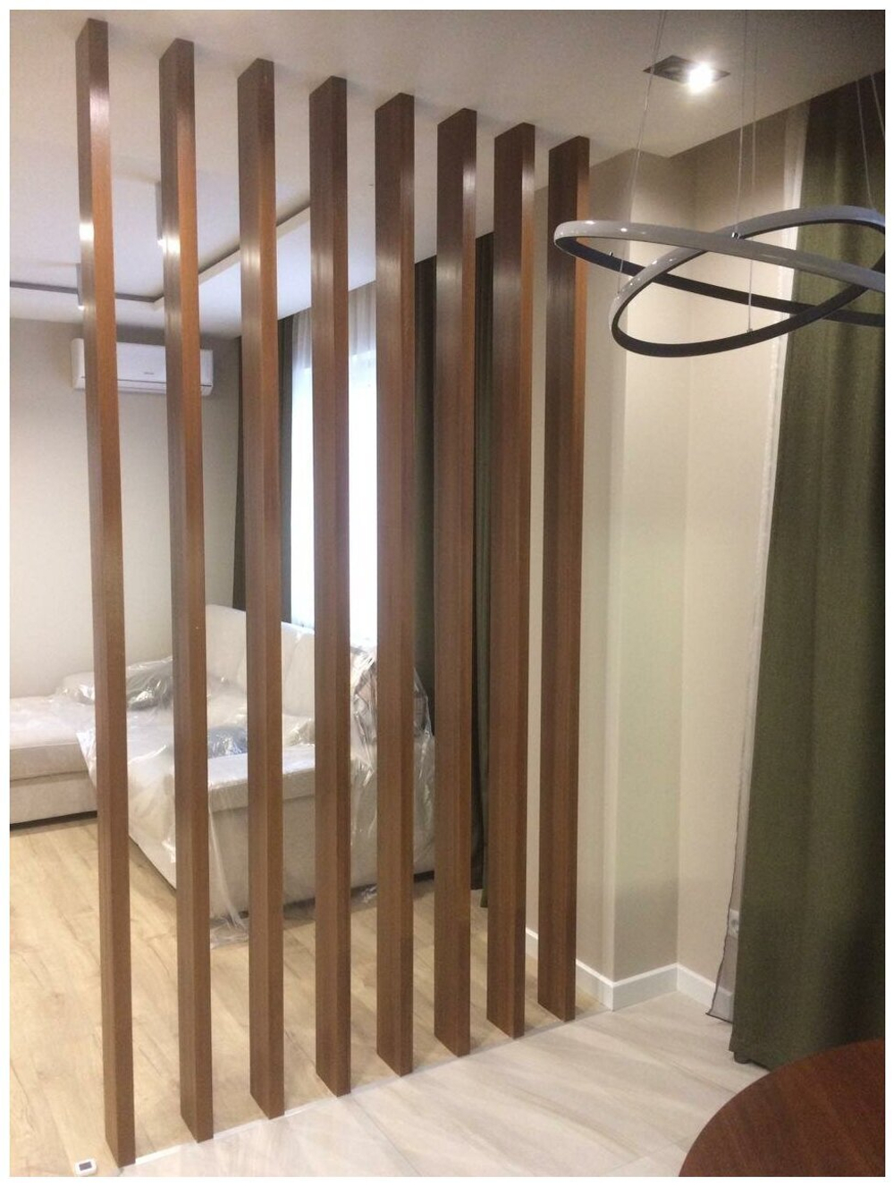 Реечная перегородка из Сосны 40х200мм