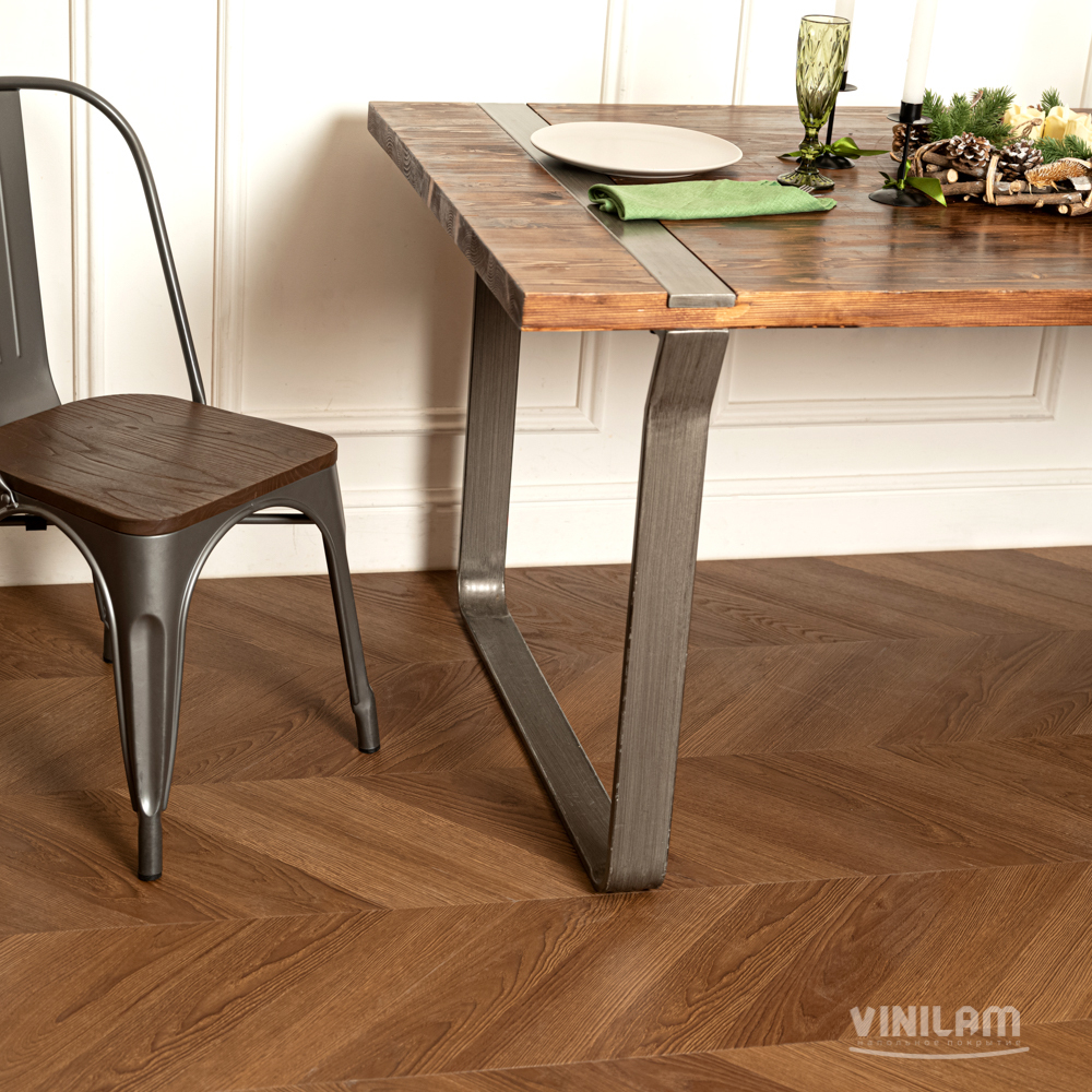 Виниловый ламинат VINILAM PARQUET CHEVRON I1651102 Шеврон Плезир Glue